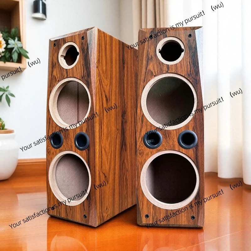 Dual 8-inch bass, 4-inch tweeter, three-way frequency air cabinet, wooden passive floor speaker, modified hard shell