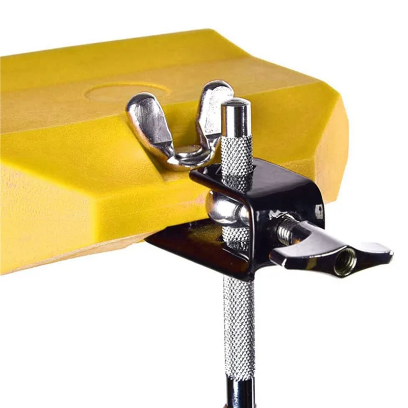 

RTSHE-5Pcs 5-дюймовый блок для варенья, пластиковый музыкальный ударный блок, совместимый с инструментом для латинских барабанов (желтый)