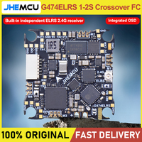 JHEMCU G474ELRS 1S 2S Crossover Flight Control ELRS 12A ESC with HD Sky Terminal Integrated OSD And 5V/1.5A BEC Buck Boost for R