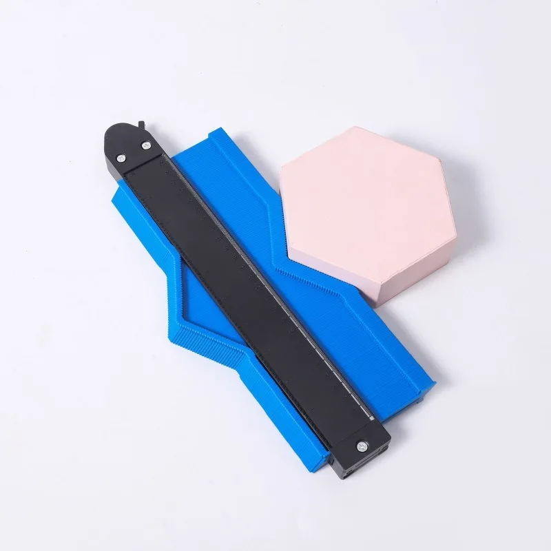 Multi-functio Contour Profile Gauge Tiling Laminate Tiles Edge Shaping Wood Measure Ruler ABS Contour Gauge Duplicator