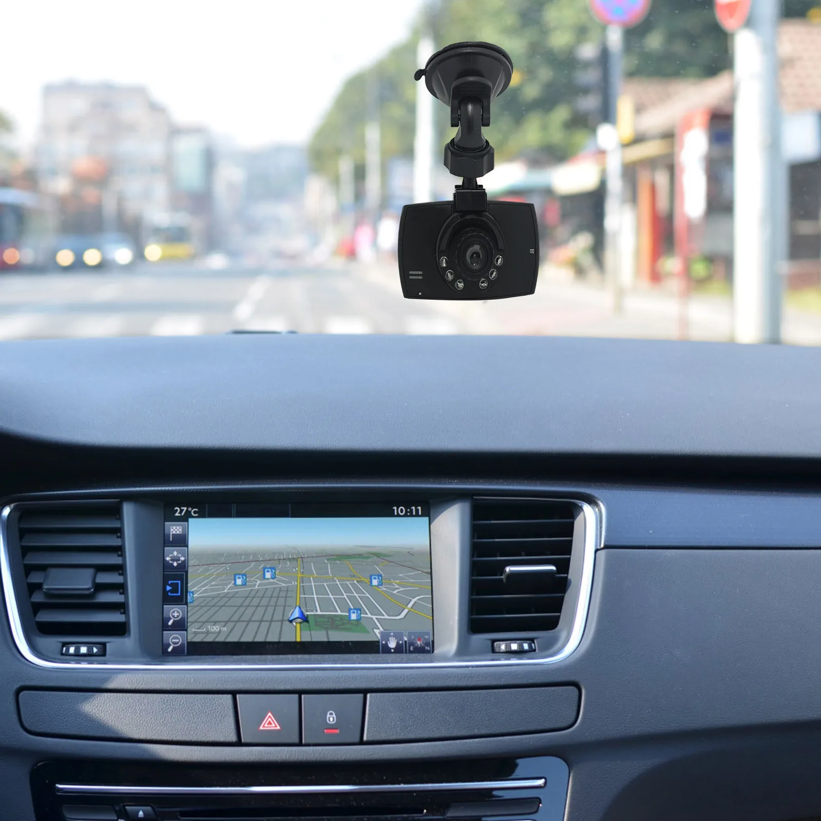 

6pcs Driving Recorder Bracket L-Shaped Pvc Suction Cup Mount Camera Holder Windshield Dashboard Screw Buckle Easy Installation