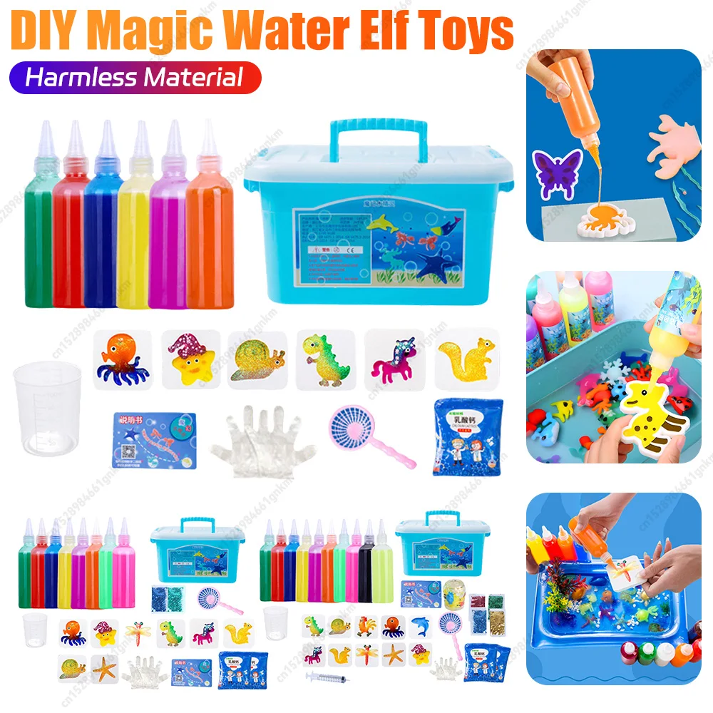 2025 NEW Magic Water Elf Toy Kit Water Fairy Water Gel Kit Handmade Water Toy Birthday Christmas Gifts for Kids Party Favors