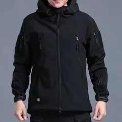 Men 5XL Jackets Pants SoftShell Hood Coat Tactical Suits Waterproof Set Camping Hiking Hunting Fishing Trousers Tracksuit