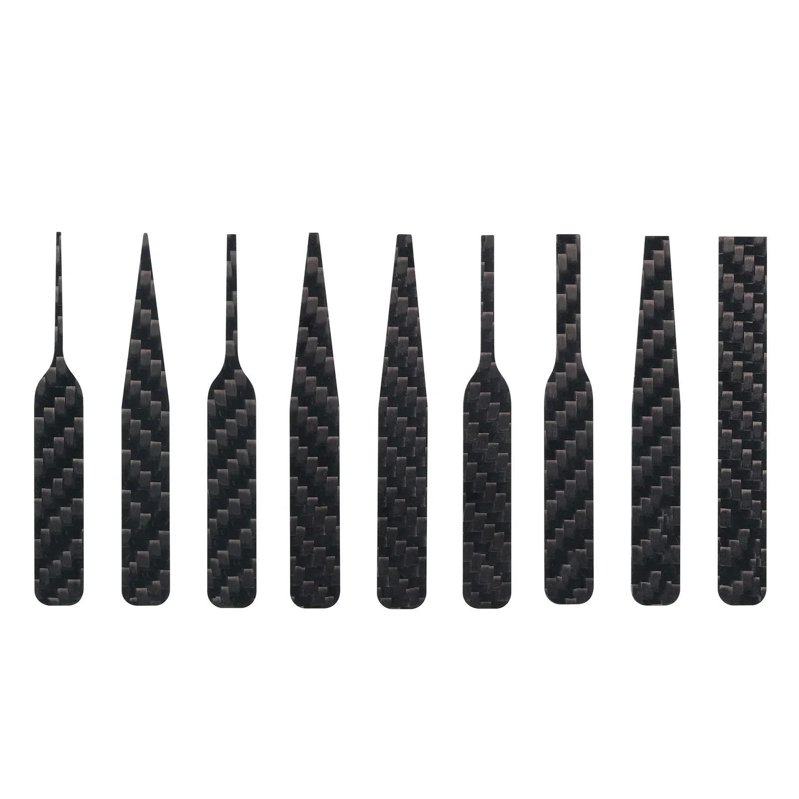 DSPIAE CFB-S01 CFB-S02 CFB-S03 Lrregular Carbon Fiber Sanding Stick Black Abrasive Tools for Self Adhesive Sandpaper 3Pcs/set