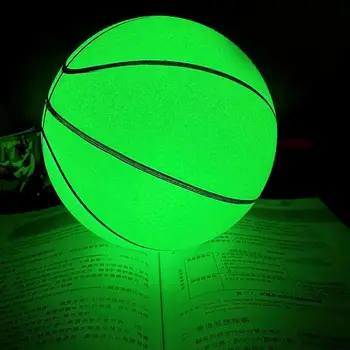 Light Up basketbol parlayan aydınlık topu yeniden güçlü kavrama kapalı ve açık oyun oyunları için sepet topu yanar