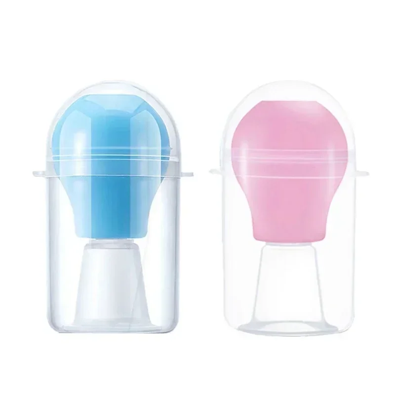 Corrector de pezón de silicona para mujeres embarazadas y posparto Dispositivo de tracción de succión de pezón Corrección de la depresión del pezón Azul