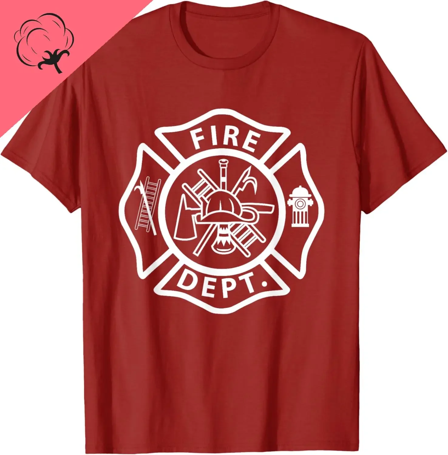 Fire Department Logo Uniform Fireman Symbol Firefighter Gear T-Shirt Cotton Support Colorado Fires Clothing Tops Camisetas