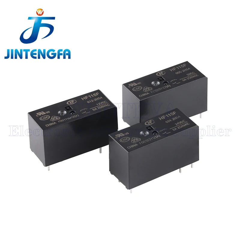 2 Teile/los HF115F JQX-115F Power Relais 005 012 024 1HS1 1HS3 1ZS1 1ZS3 2HS4 2ZS4 5V 12V 24V 48V 4/5/6/8Pin 8/12/16A DIP – Detail 8