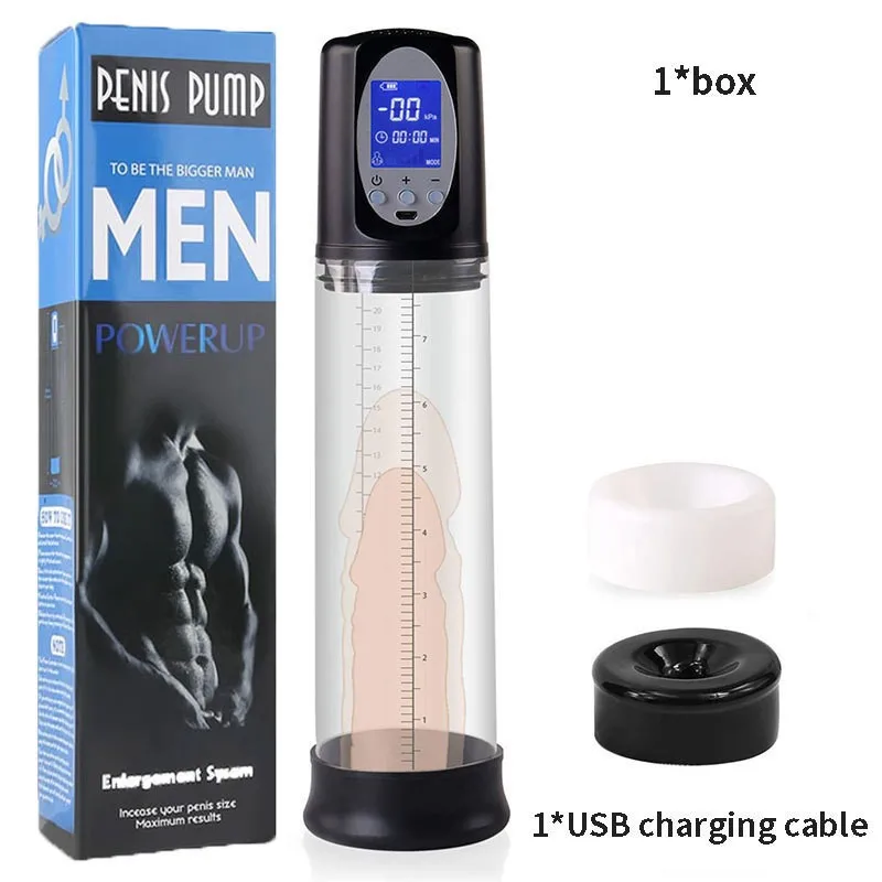 Penis Pump For Enlargement Electric Vacuum Pump with 7 Suction Levels Waterproof Sex Toy Masturbators For Men