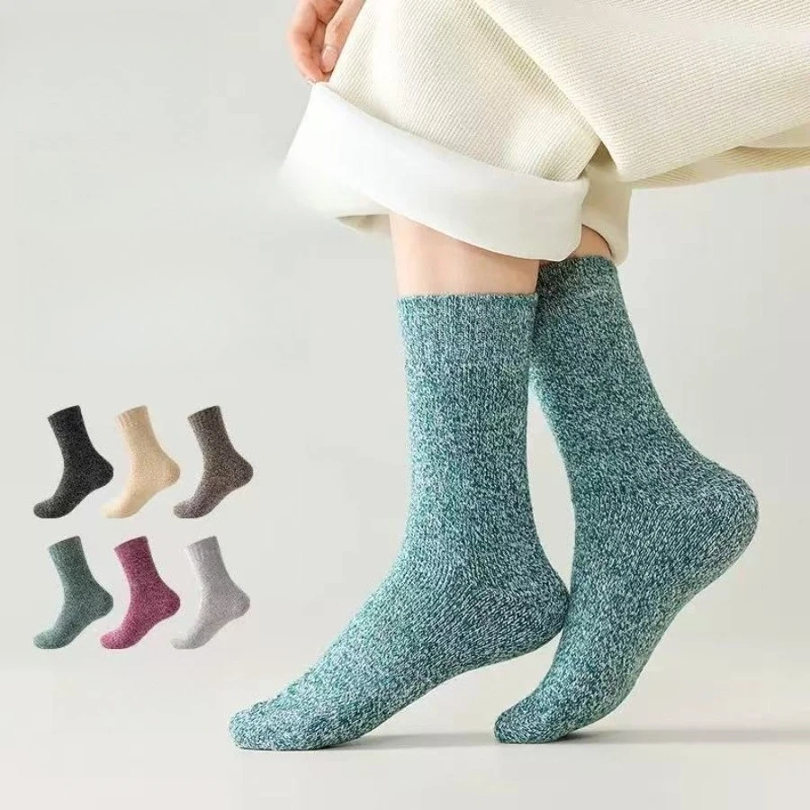 7 пар повседневных женских осенне-зимних носков до середины стопы, с нежной текстурой, дышащие и удобные