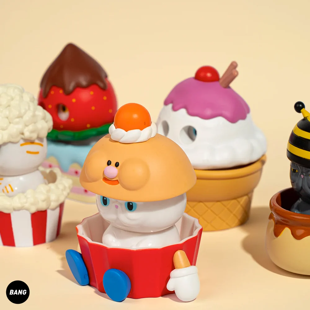 Boîte mystère UNBOX et REFRESHMENT Toy Cake Cat Blind Box, jouets en caoutchouc souple, mini figurine mignonne, collection de beurre, modèle, cadeaux pour enfants