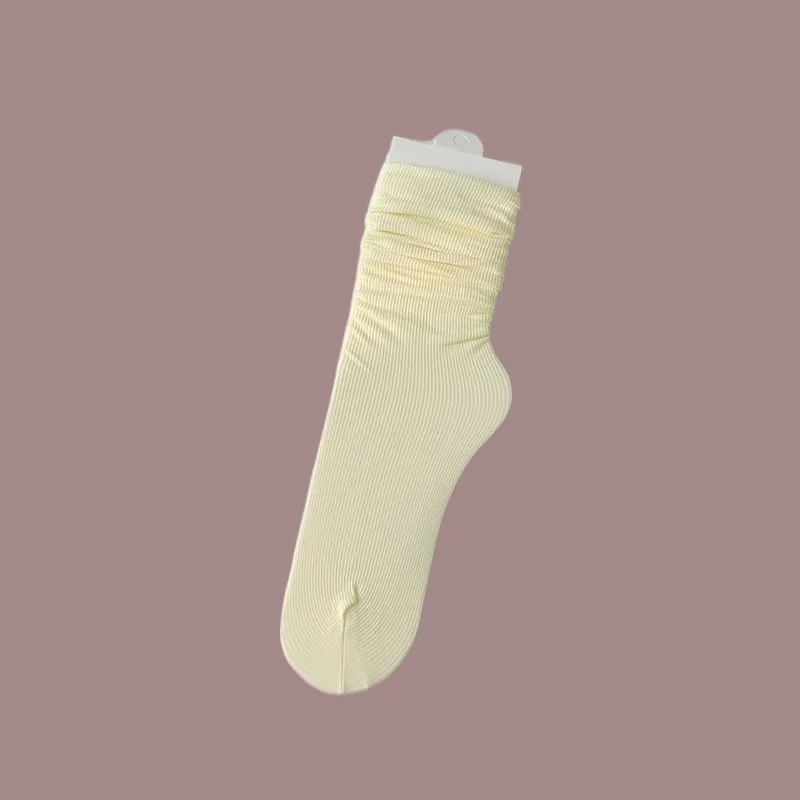 Calcetines cortos transpirables y absorbentes de sudor para mujer, medias de tubo medio de seda de cristal de alta calidad, moda de verano, 5 pares, 2024