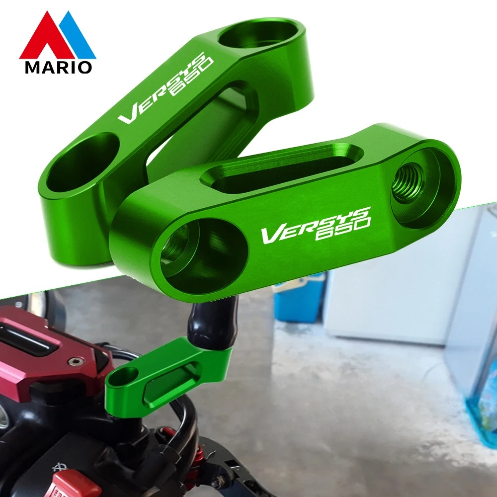 

For KAWASAKI VERSYS 650 1000 VERSYS650 VERSYS 1000 Motorcycle CNC Rearview Mirror Extension Mount Bracket Holder Accessories
