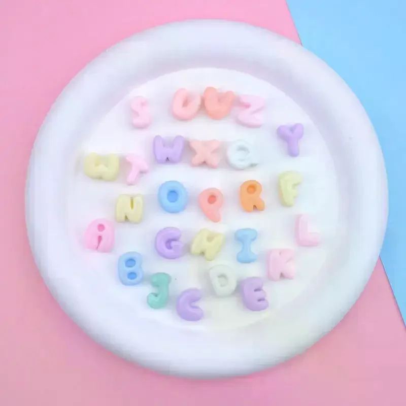 Handmade Mini Letter Charms Cute DIY Phone Cases Hair Clips Shoes Accessories Random Color