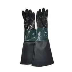 1 Pair Heavy Duty Sandblasting Gloves 65cm Work Gloves for Sandblaster Sand Blast Cabinet