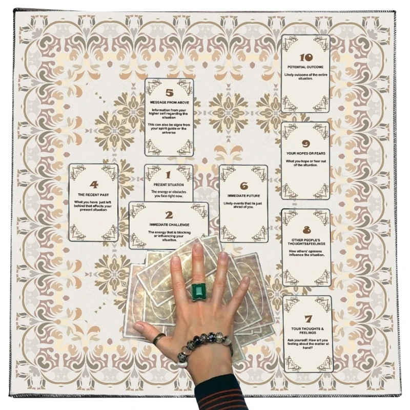 

31kc Tarots Tablecloth Altars Card Card Astrology Tablecloth Decoration