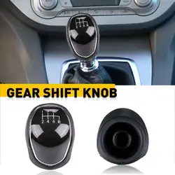 1pc 5/6 Speed Gear Shift Knob for FORD Mondeo IV ForMk4 S-MAX C-MAX Kuga Transit Connect Car Shift Gear Knob With Leather Boot