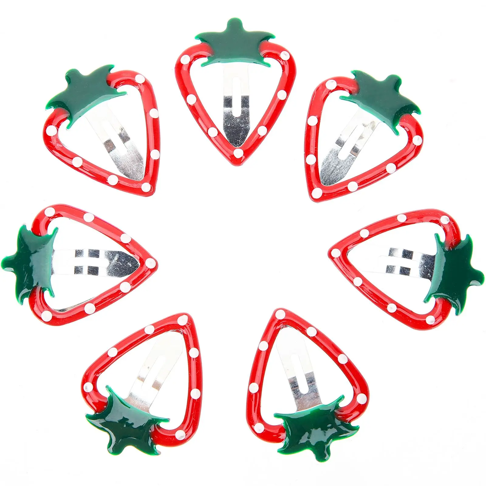 

15 Pcs Strawberry Hair Clips Cute Fruit Accessories Girls Decorations Bangs Side Ponytail Barrettes Hairpins