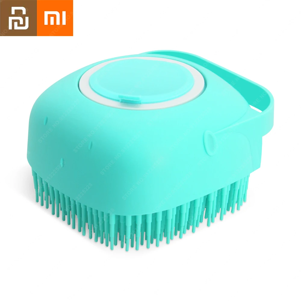 Xiaomi Shampoo Massager Brush Pets Dogs Cat Short Hair Soft Silicone Brushes Massage Comb Grooming Scrubber Shower Bathing Brush