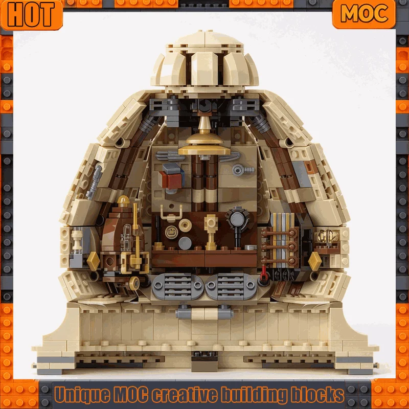 5847PCS Desert Planet Trading Shop Dome Modular Street View Model Custom Building Blocks DIY Assembly Architecture Toy Xmas Gift