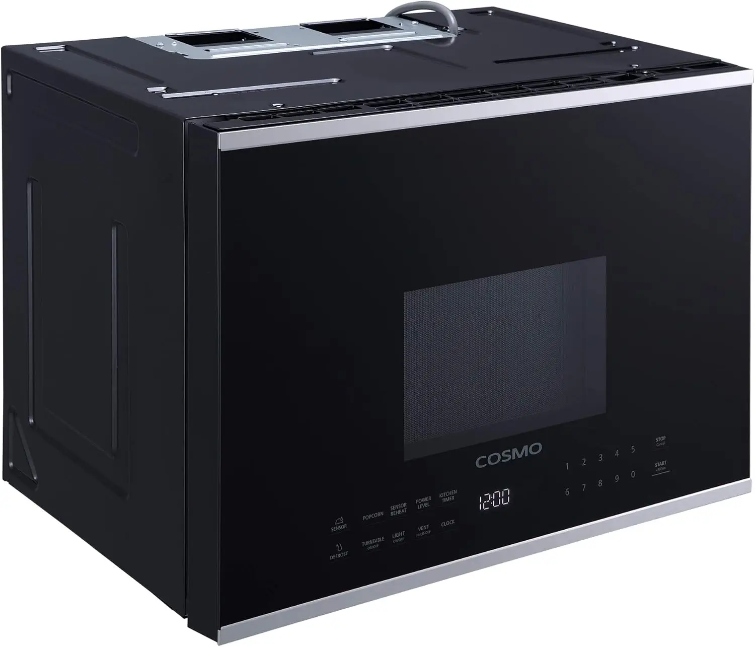 2413 1  Over the Range  Oven with Vent Fan, 1.34 cu. ft. Capacity, 1000W, 24 inch, Black / Stainless Steel
