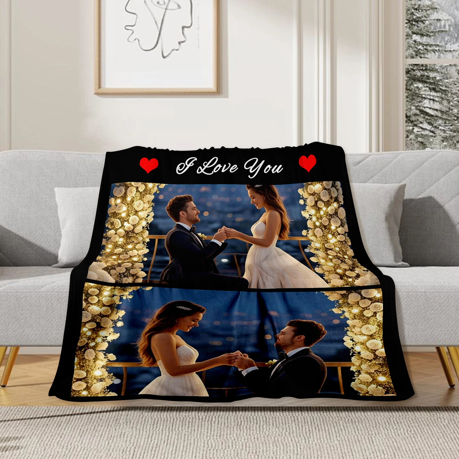 Customized Commemorative Blankets To Witness Love Wedding Suits Proposal Photos Unique Commemorative Gifts For Husbands Wives