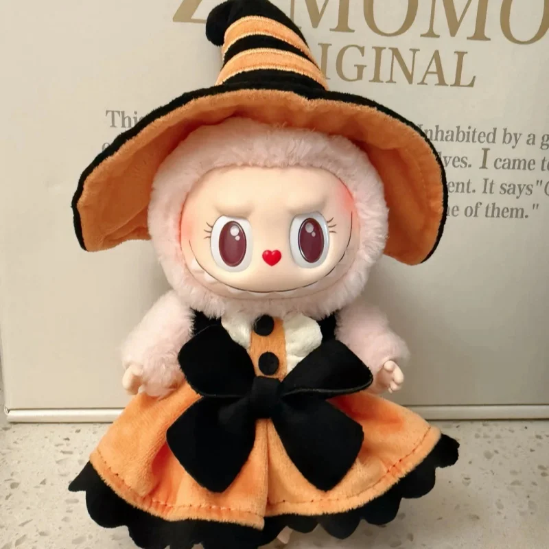 Kawaii Genuine Mokoko Happy Halloween Party Series Magic Of Pumpkin Vinyl Bag Pendent Mokoko Doll Keychain Toys Birthday Gift