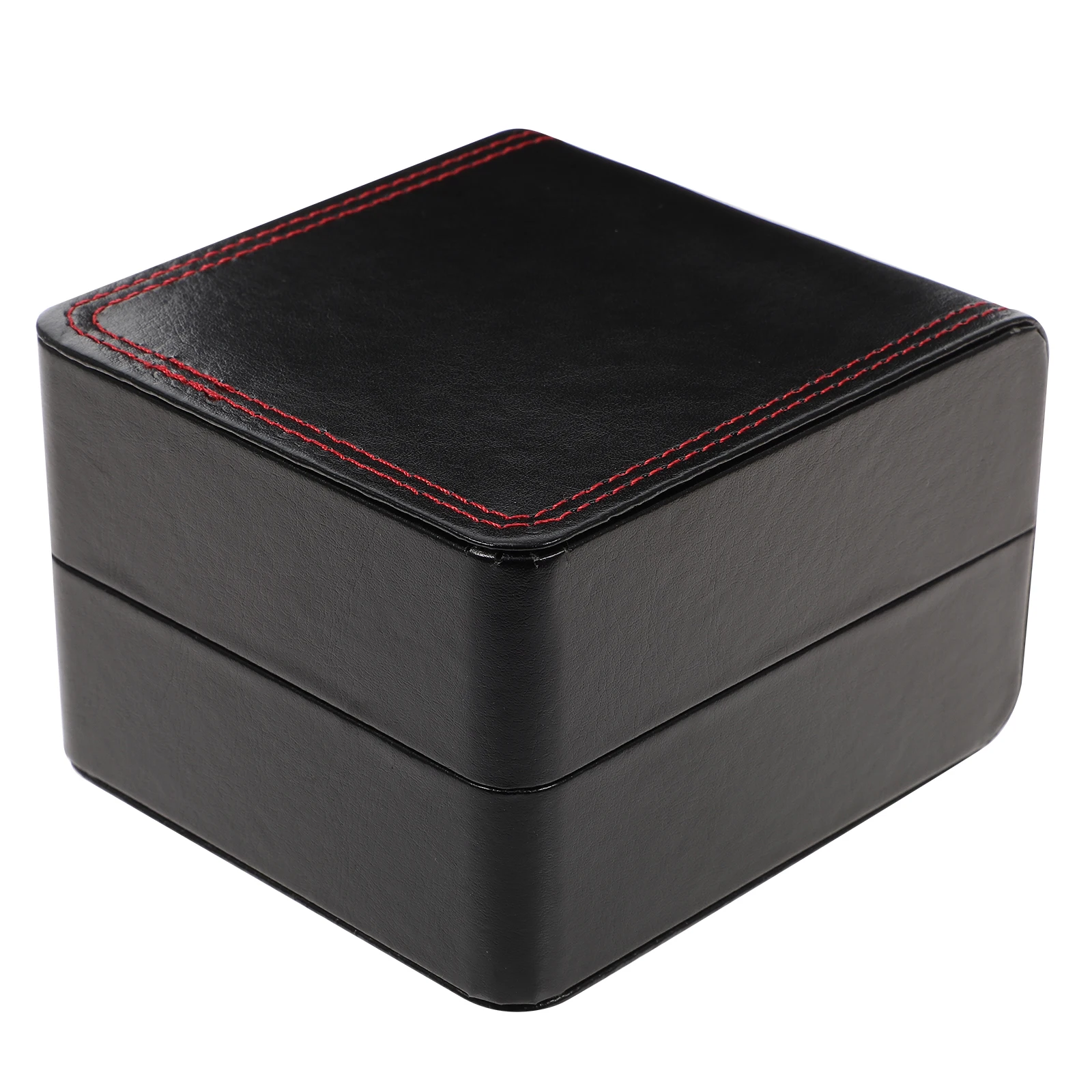 Caja de regalo para reloj Simple, cubierta elástica de PU, caja de almacenamiento para reloj de pulsera, caja de embalaje de joyería
