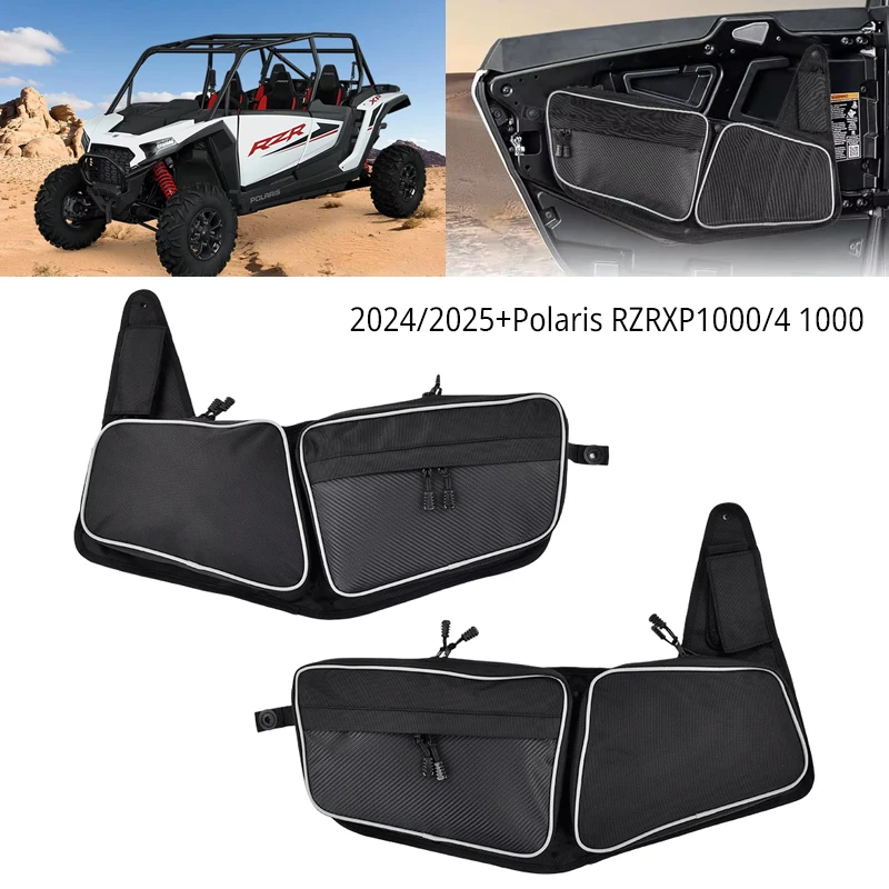 

For Polaris RZR XP 1000 / RZR XP 4 1000 2024+ Sponge Knee Pad Tool Bags Right & Left Side PVC Storage Bag