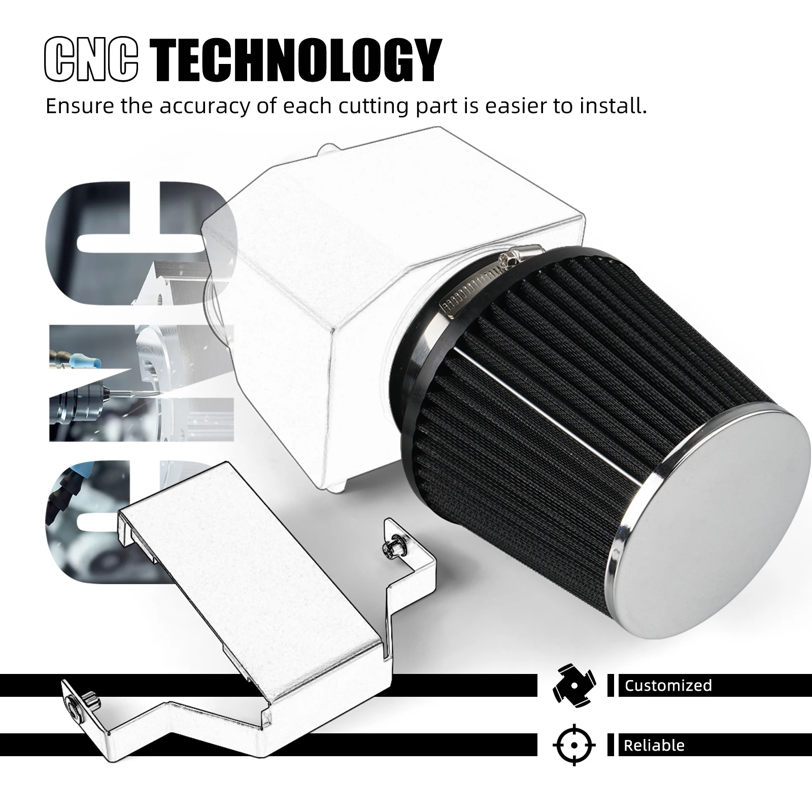 NICECNC Motorrad-Luftfilterkasten-Baugruppe für 2022–2024 Yamaha Tenere 700/XTZ700 Tenere 700 Rally Edition BW3-14401-02-00 – Detail 8