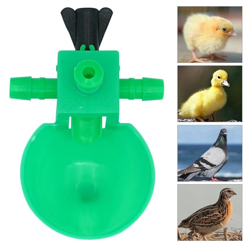 5/10PCS Automatic Chicken Drinking Bowl Cup Chicks Duck Goose Quail Poultry Feeder Plastic Water Feeding Watering Supplies