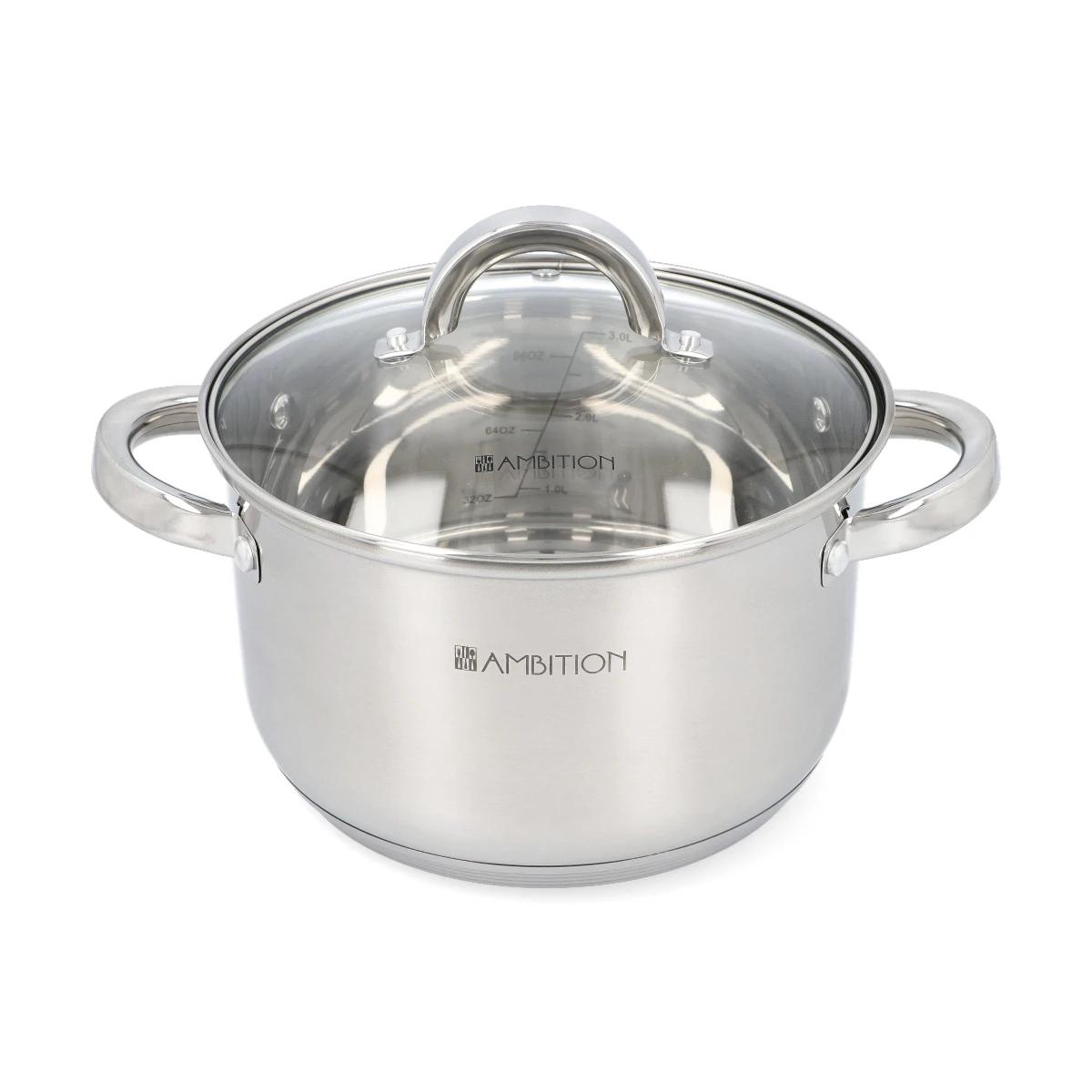 Pot Ambition avec couvercle en acier inoxydable 1,9 L Berry