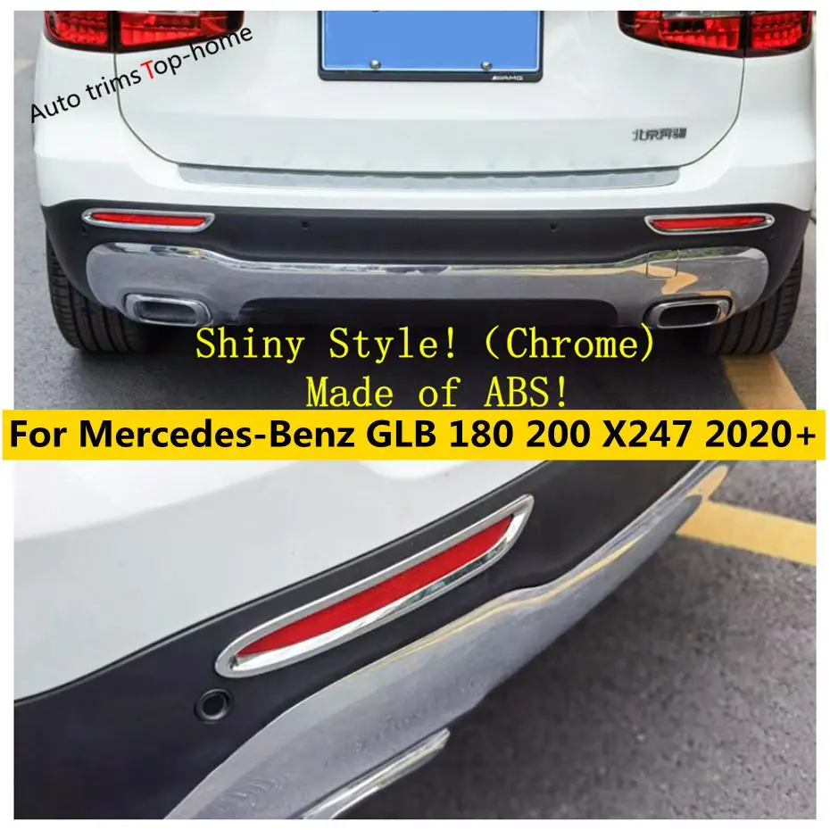 

Rear Foglights Lamps Cover Trim Bumper Protector Decoration Fit For Mercedes-Benz GLB 180 200 X247 2020 - 2023 Accessories