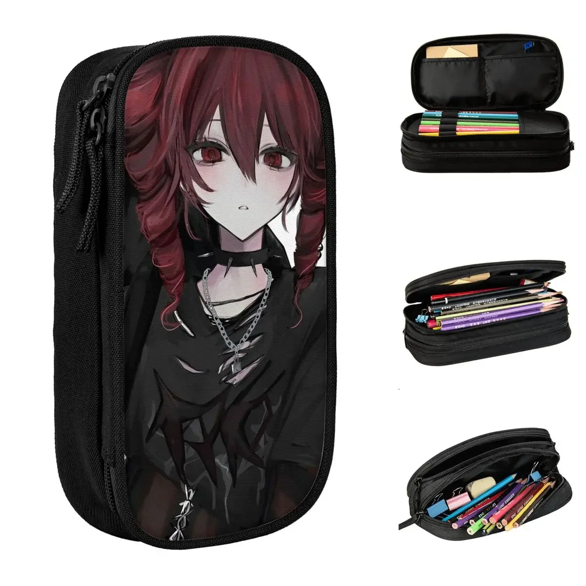Kasane Teto Anime Vocaloid Girl Pencil Cases Pen Pencil Bags for Student Large Storage School Supplies Gifts Pencilcases
