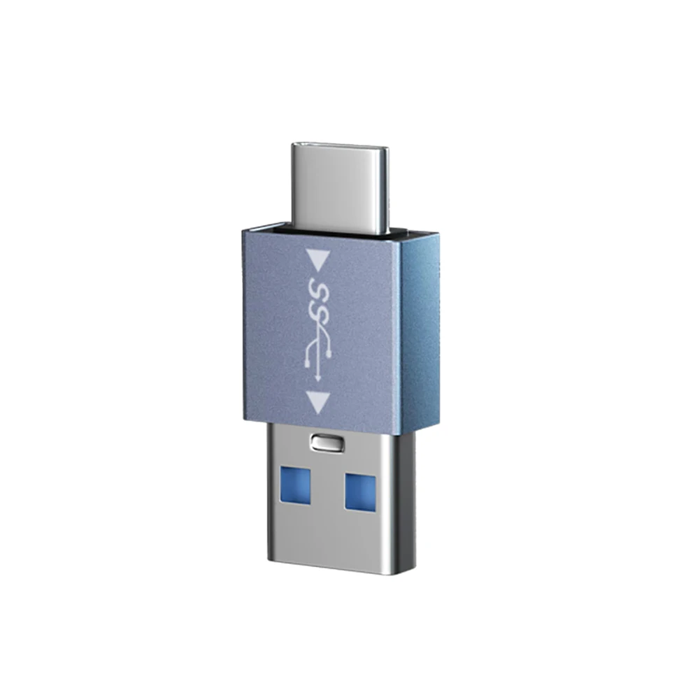 10Gbps OTG Type C Adapter 2 in 1 USB3.1 To Type-C Data Transfer Adapter Aluminum Alloy High Speed for Laptop/Tablet/Mobile Phone