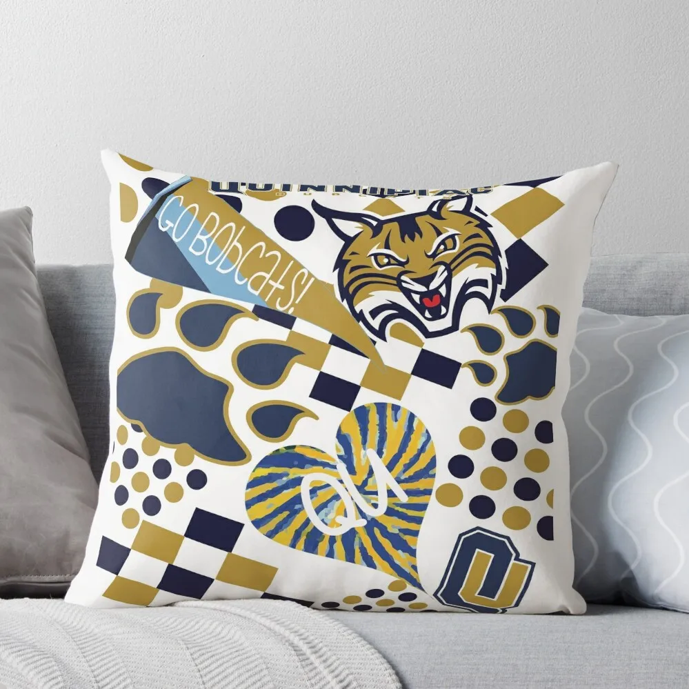 

Quinnipiac University Collage Throw Pillow Sofa Cushions Cover Plaid Sofa