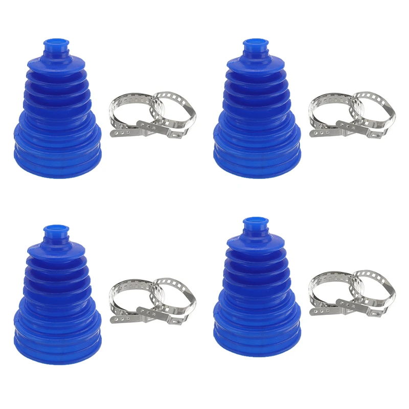 Kit de 4 piezas de silicona para coche, cubierta antipolvo de velocidad constante, conector de riel universal con abrazadera esférica, reemplazo de guardapolvo de CV de 25 mm