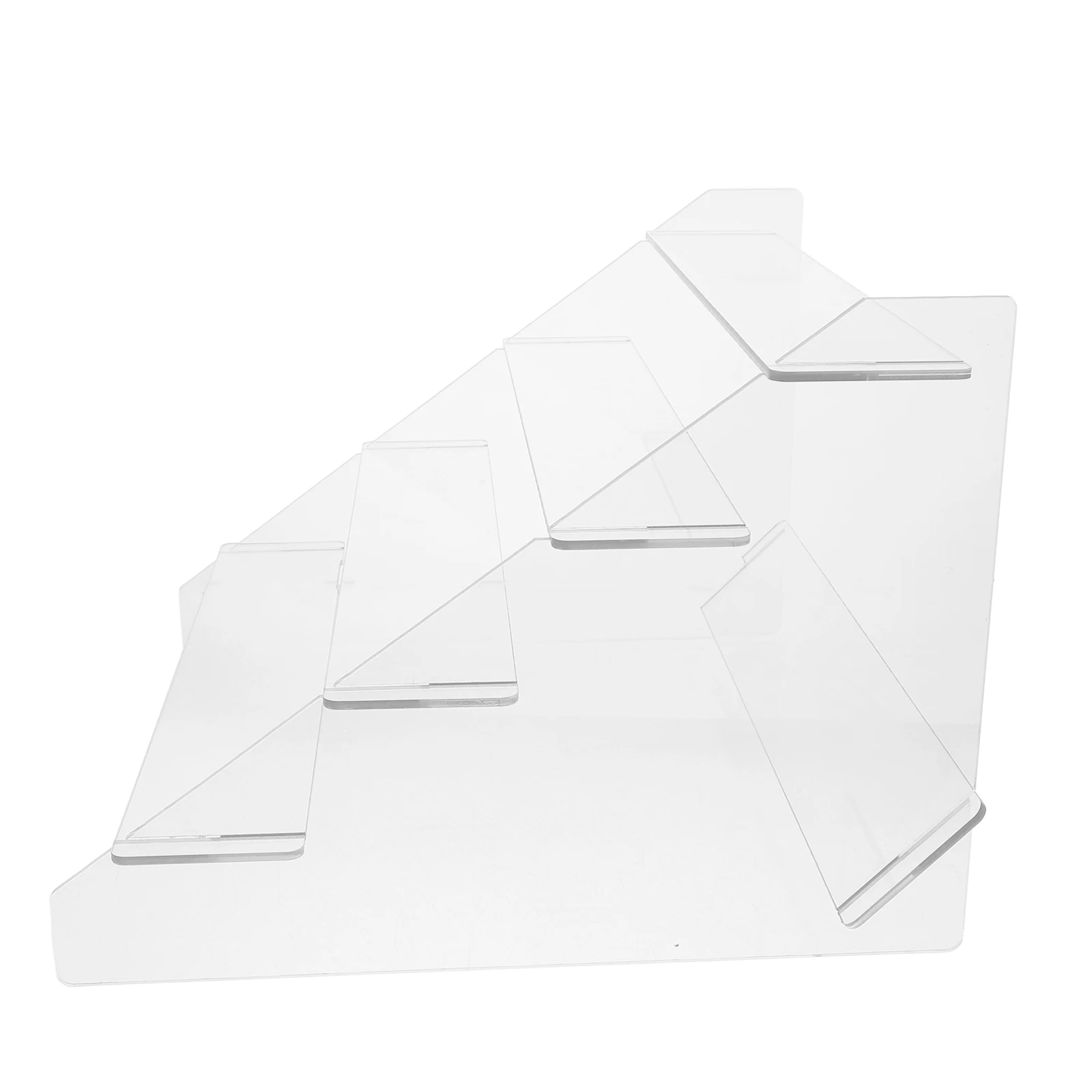 

Acrylic Display Sturdy Shelf Model Acrylic Display Stand Action Figure Holder 4-tier Cupcake Rack Storage Home Decor