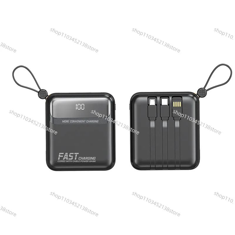 Mini Comes with Four Wires 20000mAh Large-capacity Power Bank 120w Super Fast Charging Mobile Power Supply