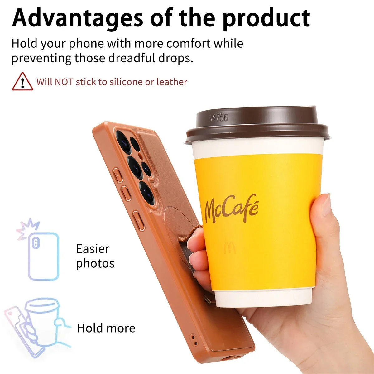 For Magsafe Magnetic Wrist Strap Phone Case for Samsung Galaxy S25 Edge S25 Ultra S26 Plus Leather ShockProof Protective Cover