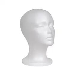 Female Foam Mannequin Head Wig Head Display Smooth Durable Lightweight Foam