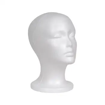 여성 폼 마네킹 헤드 가발 헤드 디스플레이, 부드러운 내구성 경량 폼 