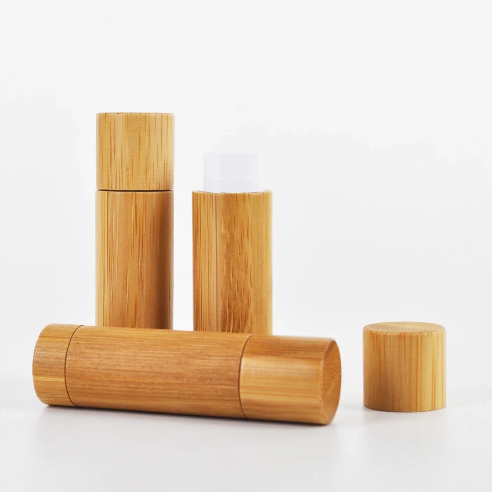 

new design wholesale lipstick tube bulk bamboo lipstick tube container empty lipstick tube with packing boxes lippie container
