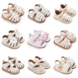 Summer Cute Girl Baby Casual Sandals Fashion Outdoor Baby Shoes Soft Sole Comfortable 0-18 Months Baby Walking Shoes
