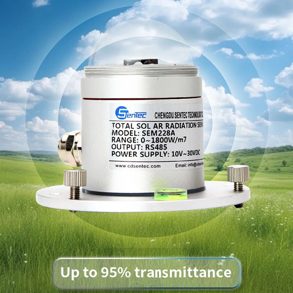SEM228A 0-5V/4-20mA/RS485/0-10V OEM Solar Radiation Sun Irradiation Sensor Albedometer PV Solar Module Monitoring System
