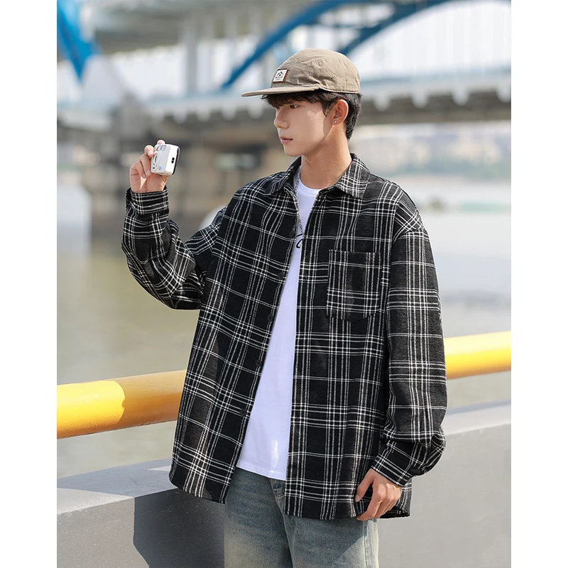 

Мужская и женская винтажная рубашка в клетку — тяжелая флисовая подкладка из синели | Уютный фланелевой теплый плед (M-5XL) ​