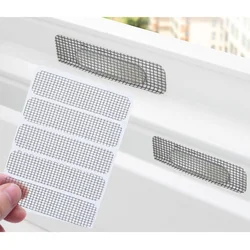 5PCS/Sheet Self-adhesive Screen Window Drainage Hole Anti-mosquito Sticker Anti-insect Window Mosquito Screen Net Repair Tape