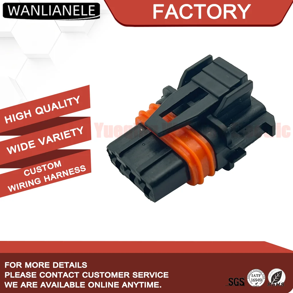 50 Sets Replacement for TE 368161-1 3 Pin Female Sealed Connector Junior Power Timer 2.8mm 5mm Pitch Fit Fuel TPS Sensor Harness