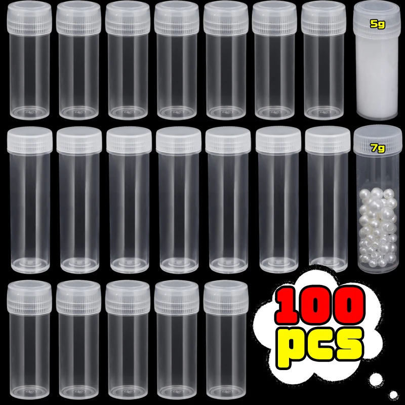 Leak-proof Mini Plastic Refillable Container Clear Travel Sample Jar Storage Bottle for Liquid Spice Pill Organization Wholesale