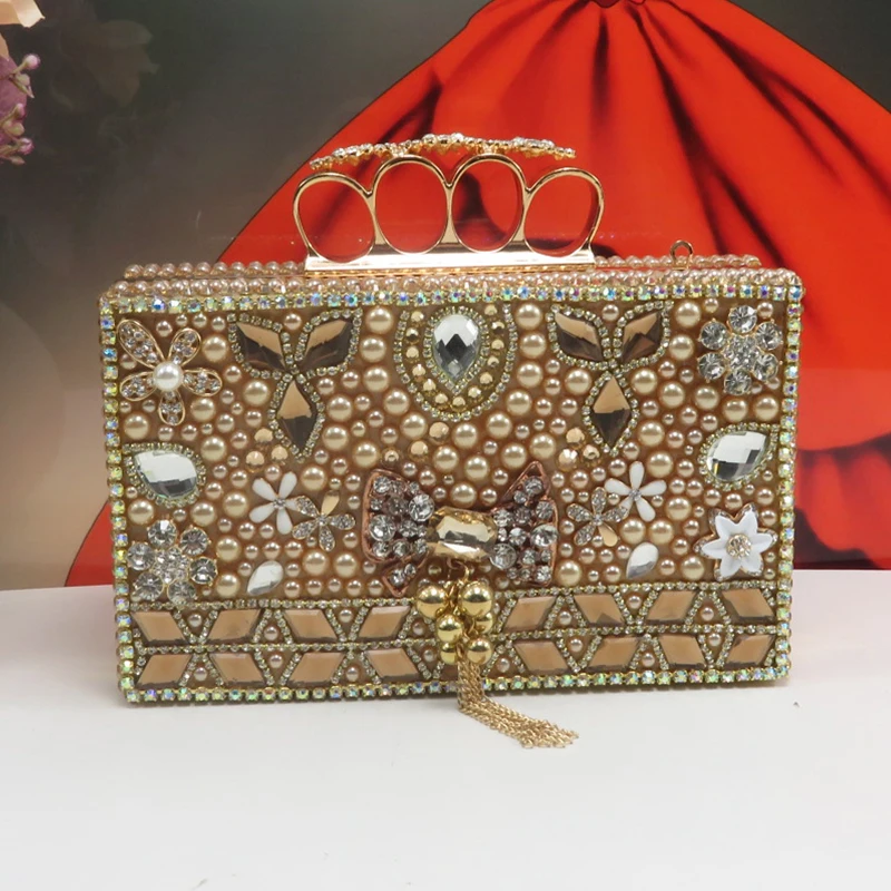 Imagem -02 - Pequeno Rhinestone Cadeia Bolsa de Ombro Mini Bolsa Bolsa Corrente Mensageiro Nupcial Noite Dia Embreagens Casamento Mix Cor